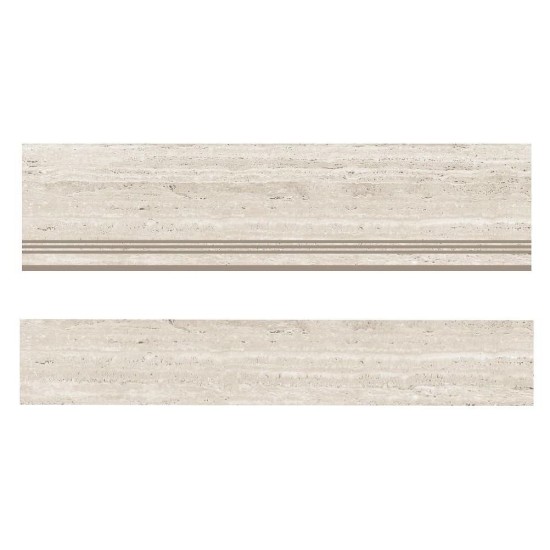 Стъпало 30x120 с чело 17x120 Nuvo Travertinne Natural