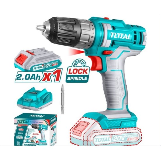 Акумулаторен винтоверт Тотал 20V 20051