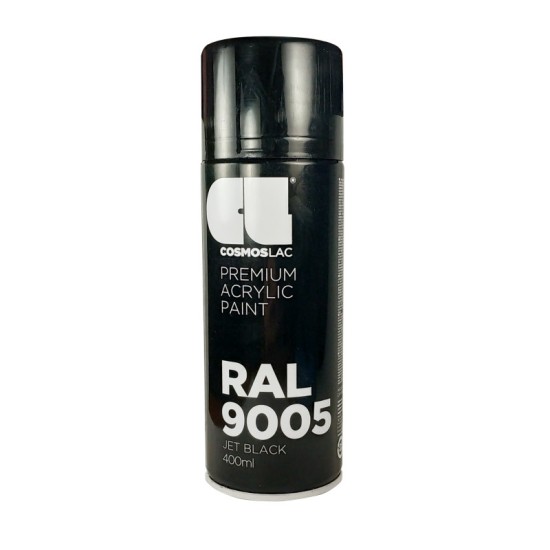 Спрей космос №303,RAL 9005, черен гланц