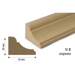 Перваз дървен подов профил 45х30-2м №2