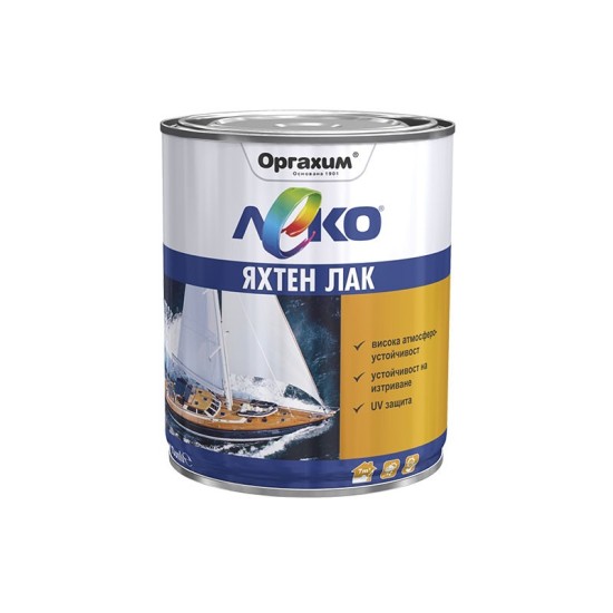 Леко яхтен лак 0.650 л. орга