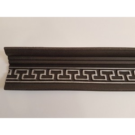 Хпс перваз м17 ретро черно сребро 2м