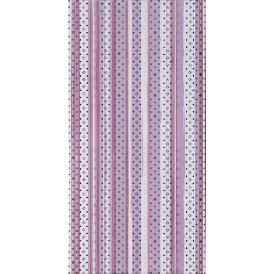 Декор изола райе лилава 25x50