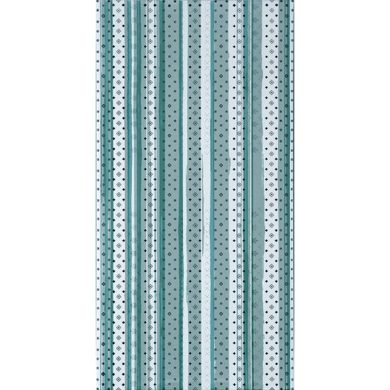 Декор изола райе зелена 25x50
