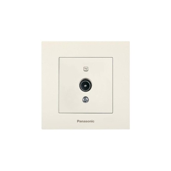 ТВ розетка крем Каре Панасоник WKTC04522BG от серия Karre Plus на Panasonic Eco Solutions. 