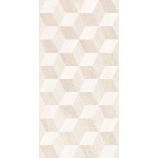 Декор калисто ромб крем 25x50