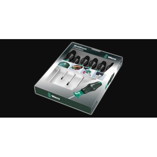 Отвертки комплект вера 1334/1355/6 чер връх + 2 pz
