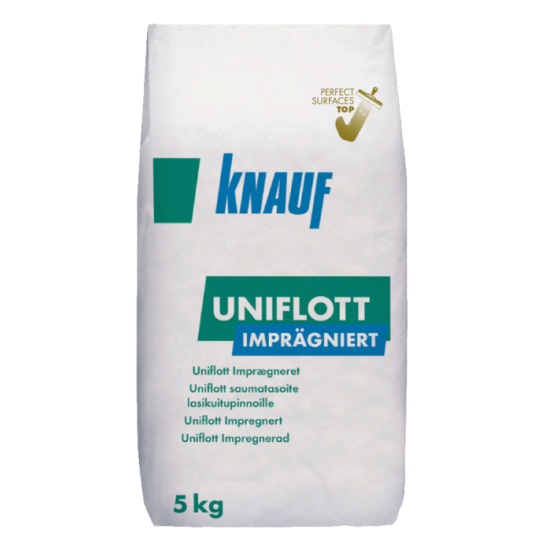 Кнауф шпакловка гипскартон uniflot импрегниращ 5 кг. 