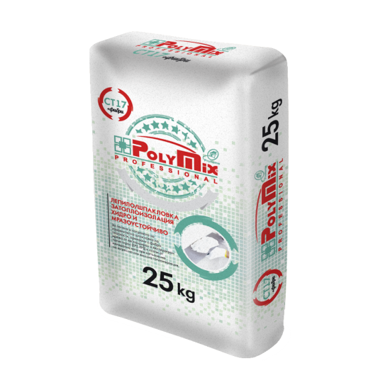 Полимикс СТ 17 БЯЛА лепило за топлоизолация и шпакловка / POLYMIX CT17