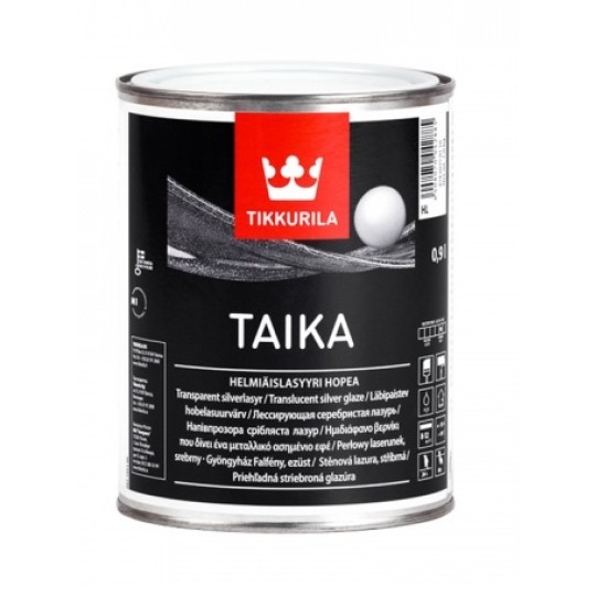 Taika hm перлена плътна боя- сребро 0.9л