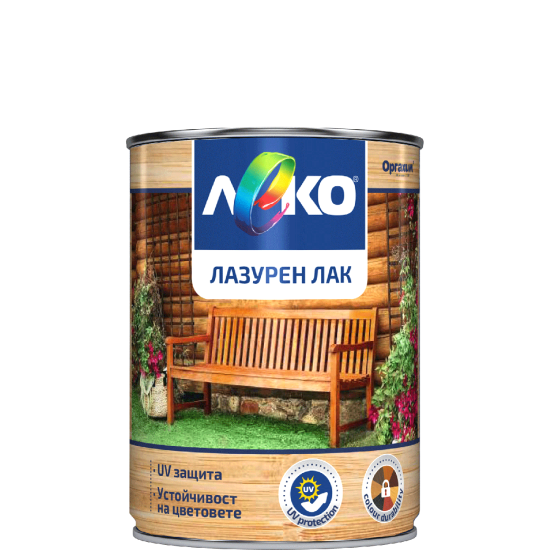 Лазурен лак бор 650 мл. оргахим