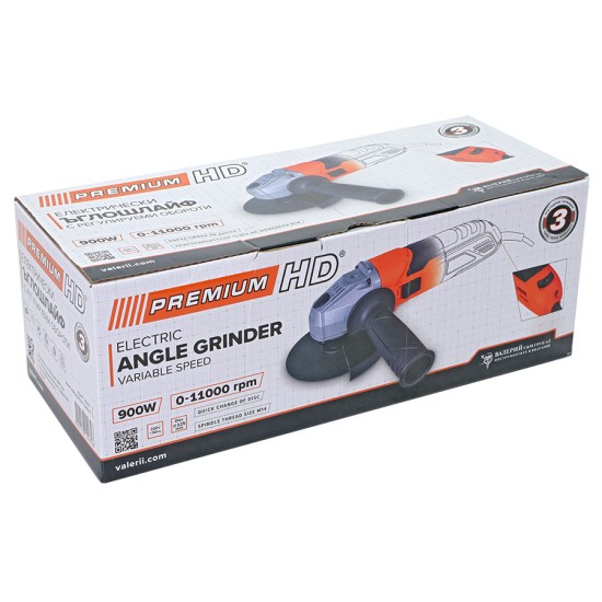 Ъглошлайф 125 мм. 900 W с оборота RTR Premium