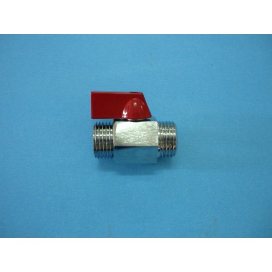 Кран сферичен мини 1/2" М/М МЕСИНГ