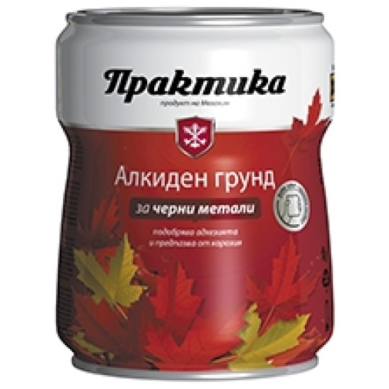Грунд алкиден сив 0.650 л. практика Мегахим