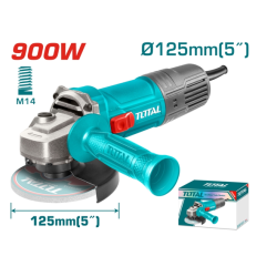 Ъглошлайф 125мм 900W ТОТАЛ 